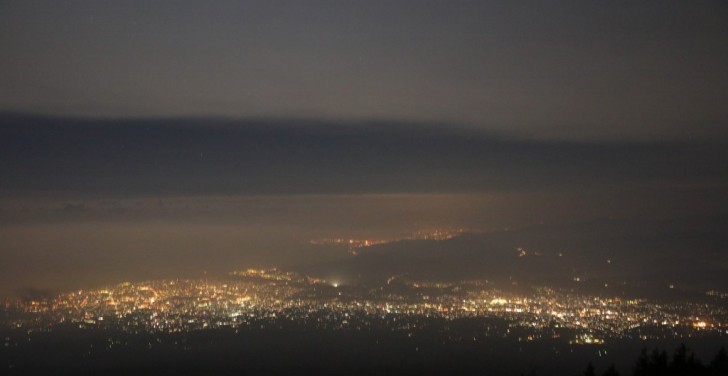 富士宮口五合目からの夜景