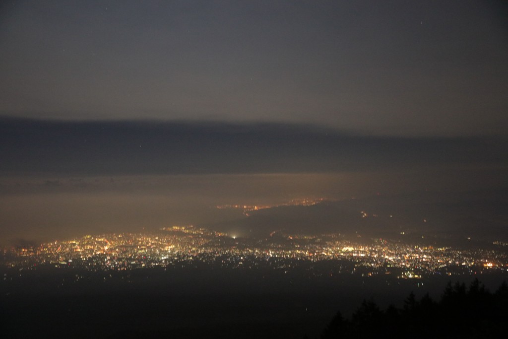 富士宮口五合目からの夜景