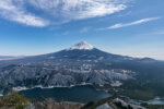 雪頭ヶ岳から眺める富士山