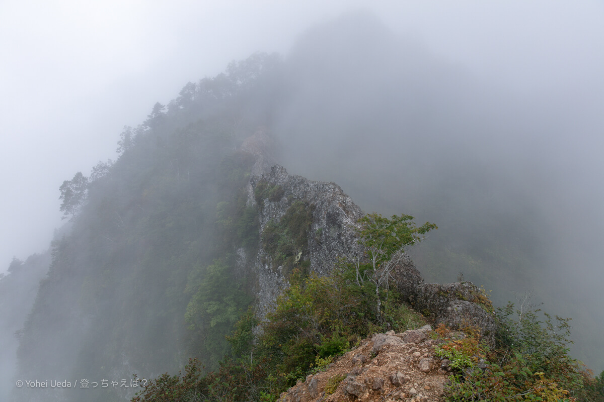 戸隠山　蟻の塔渡り