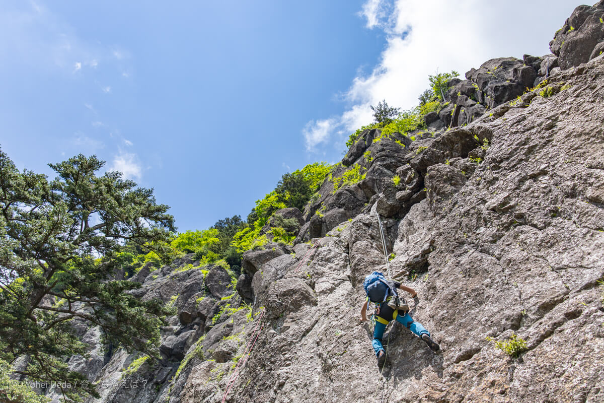 三ッ峠山　マルチピッチクライミング