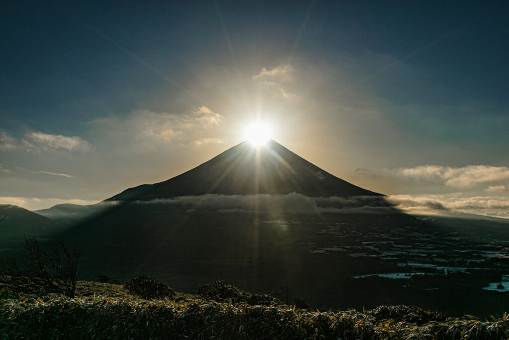 竜ヶ岳ダイヤモンド富士